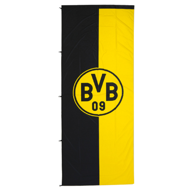 Borussia Dortmund - Hissfahne im Hochformat (150x400 cm)